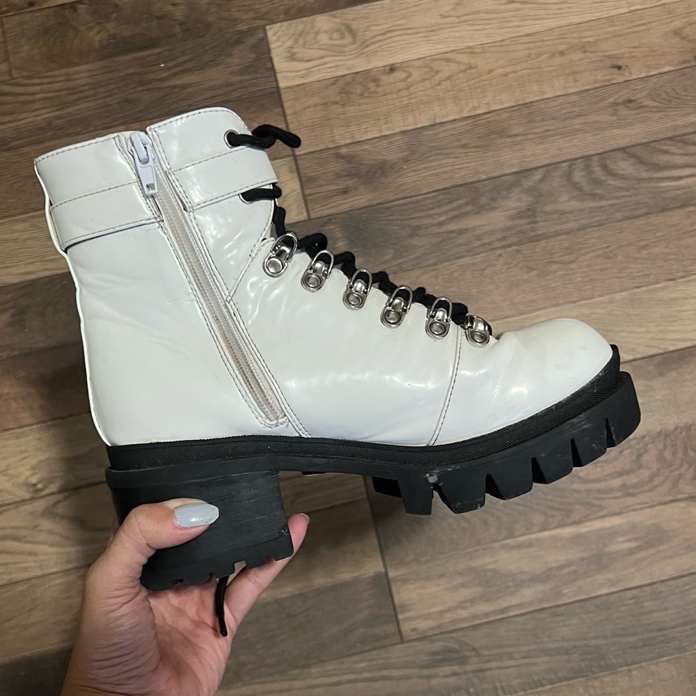 Jeffrey Campbell - White Vinyl Boots